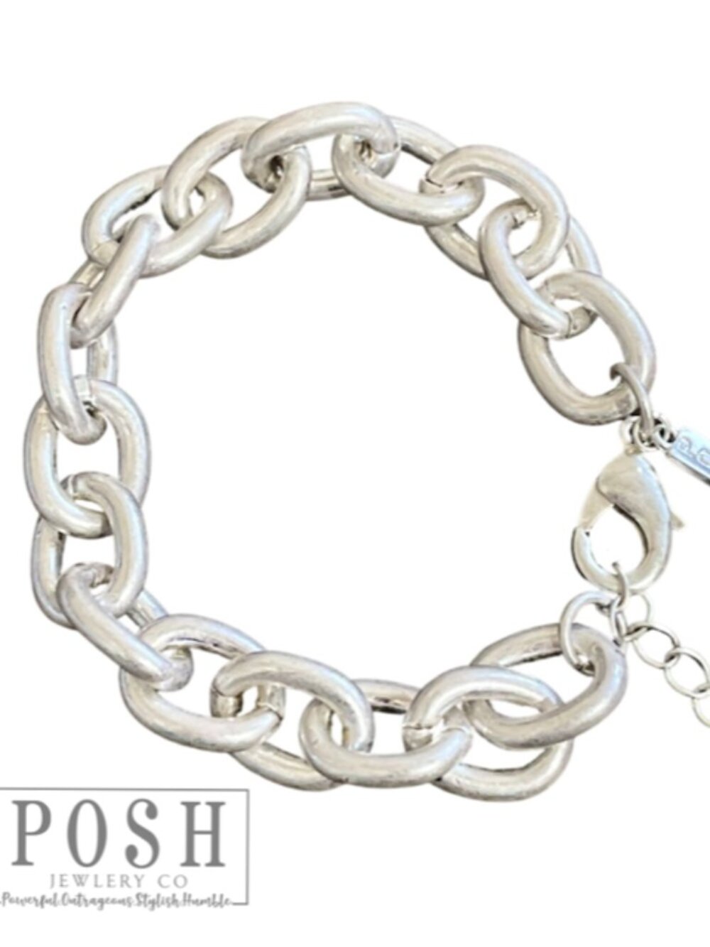 Silver Chunky Chain Bracelet, Boutique